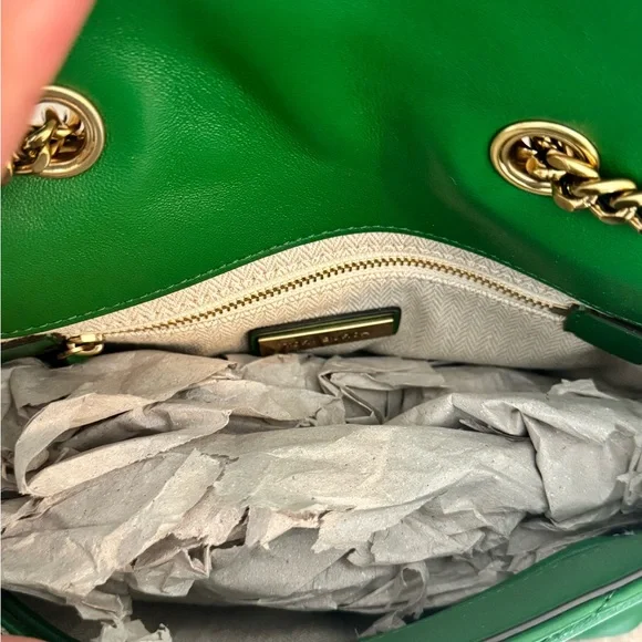 Tory Burch Small Kira Shoulder Bag – Green Leather - Picture 5 of 9